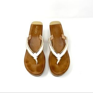 ALDO Cork Wedge Flip Flop